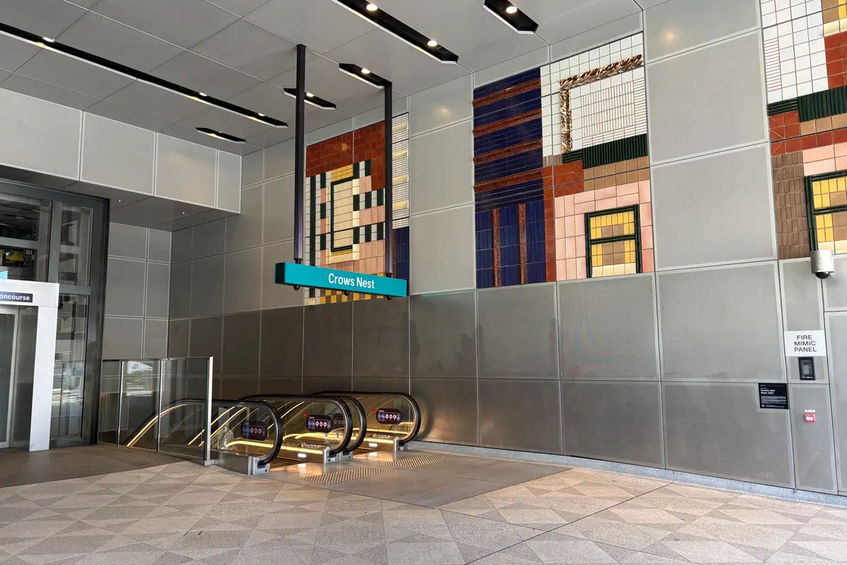 Crows Nest Metro station, the transport gateway to the Crows Nest business village